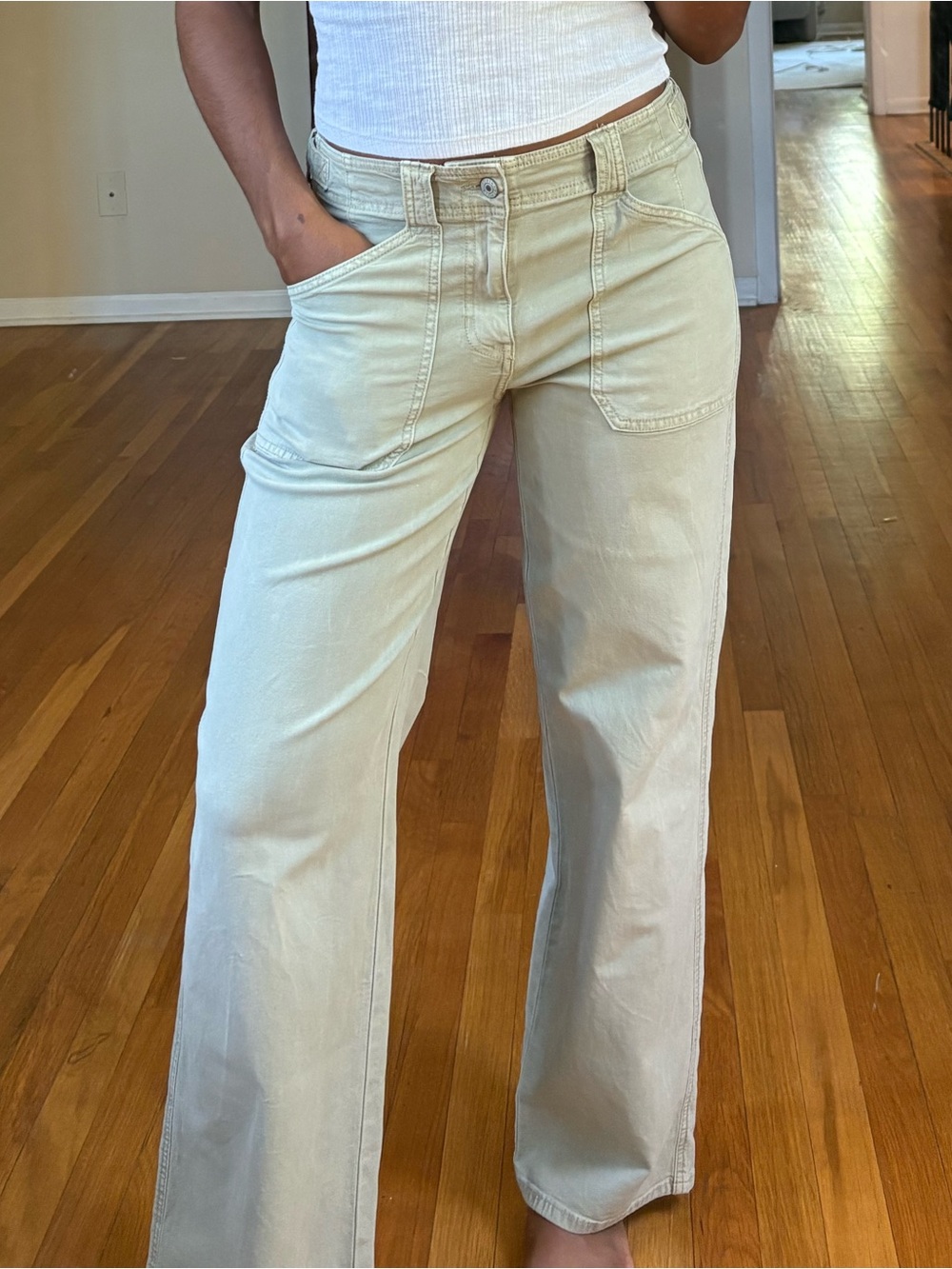 Sage Green Pants by American Eagle